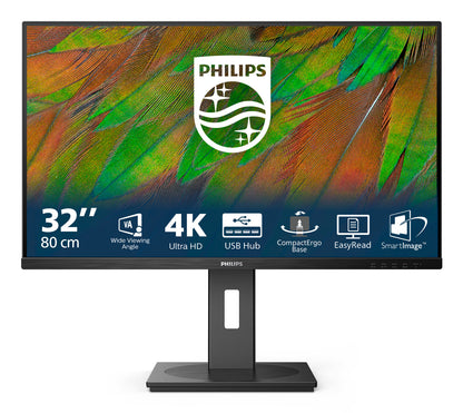 Philips 3000 series 32B1N3800/00 platta pc-skärmar 81,3 cm (32") 3840 x 2160 pixlar 4K Ultra HD LCD Svart