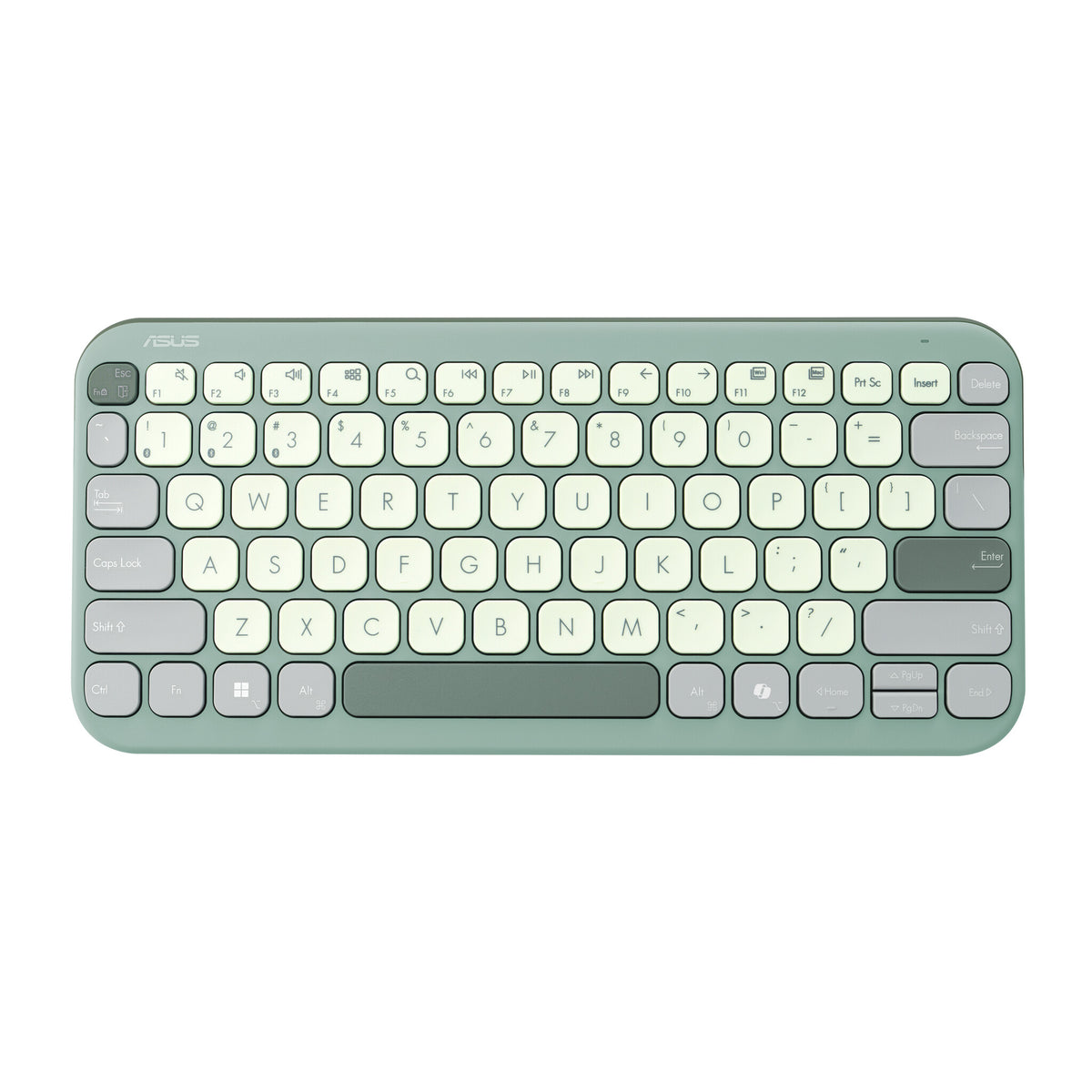 ASUS KW100 KEYBOARD/GN/GE/81 tangentbord Hem Bluetooth QWERTZ tyska Grön, Ljusgrön