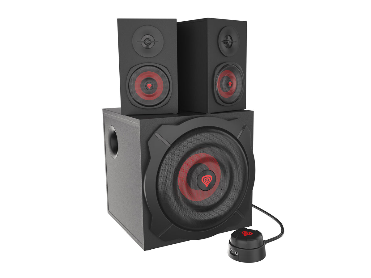 GENESIS Helium 610BT mikrofonset 60 W PC / bärbar dator Svart, Röd 2.1 kanaler 2-vägs 30 W Bluetooth