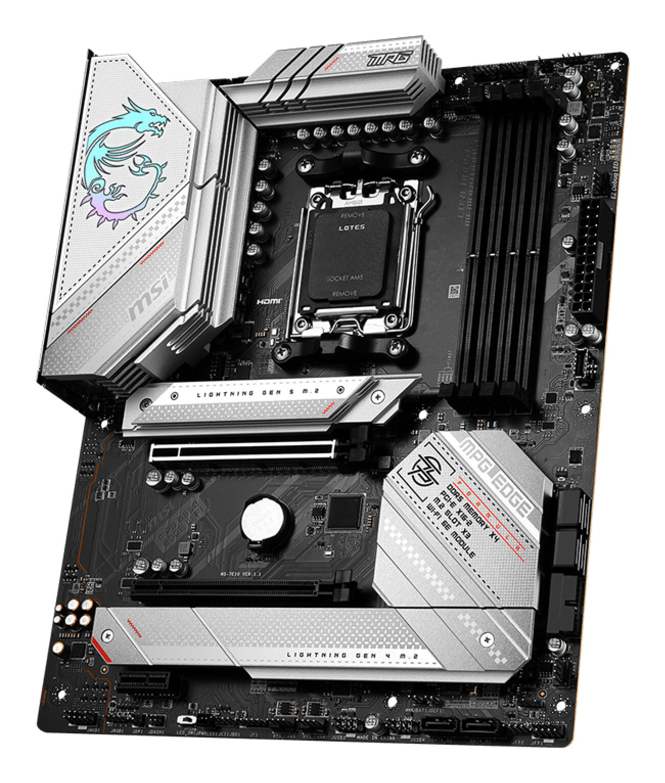 MSI MPG B650 EDGE WIFI moderkort AMD B650 AM5-sockel ATX