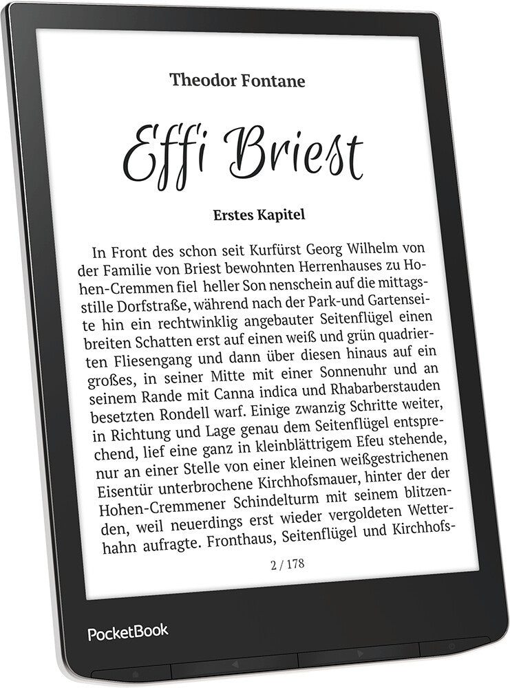 PocketBook InkPad 4 e-bokläsare Pekskärm 32 GB Wi-Fi Svart, Silver