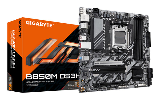GIGABYTE B850M DS3H moderkort AMD B850 AM5-sockel micro ATX
