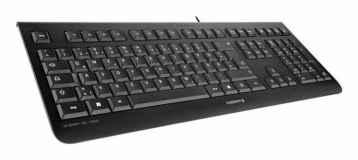 CHERRY KC 1000 tangentbord Hem / Kontor USB QWERTY Portugisisk Svart