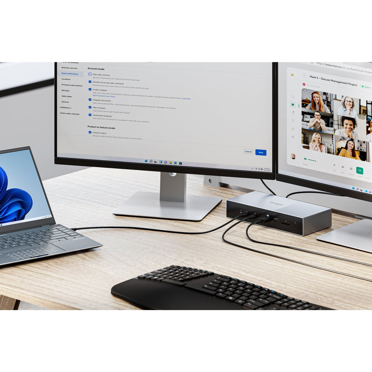 Kensington SD5000T5 EQ Thunderbolt 5 trippel 4K dockningsstation med 140 W PD – Windows/macOS