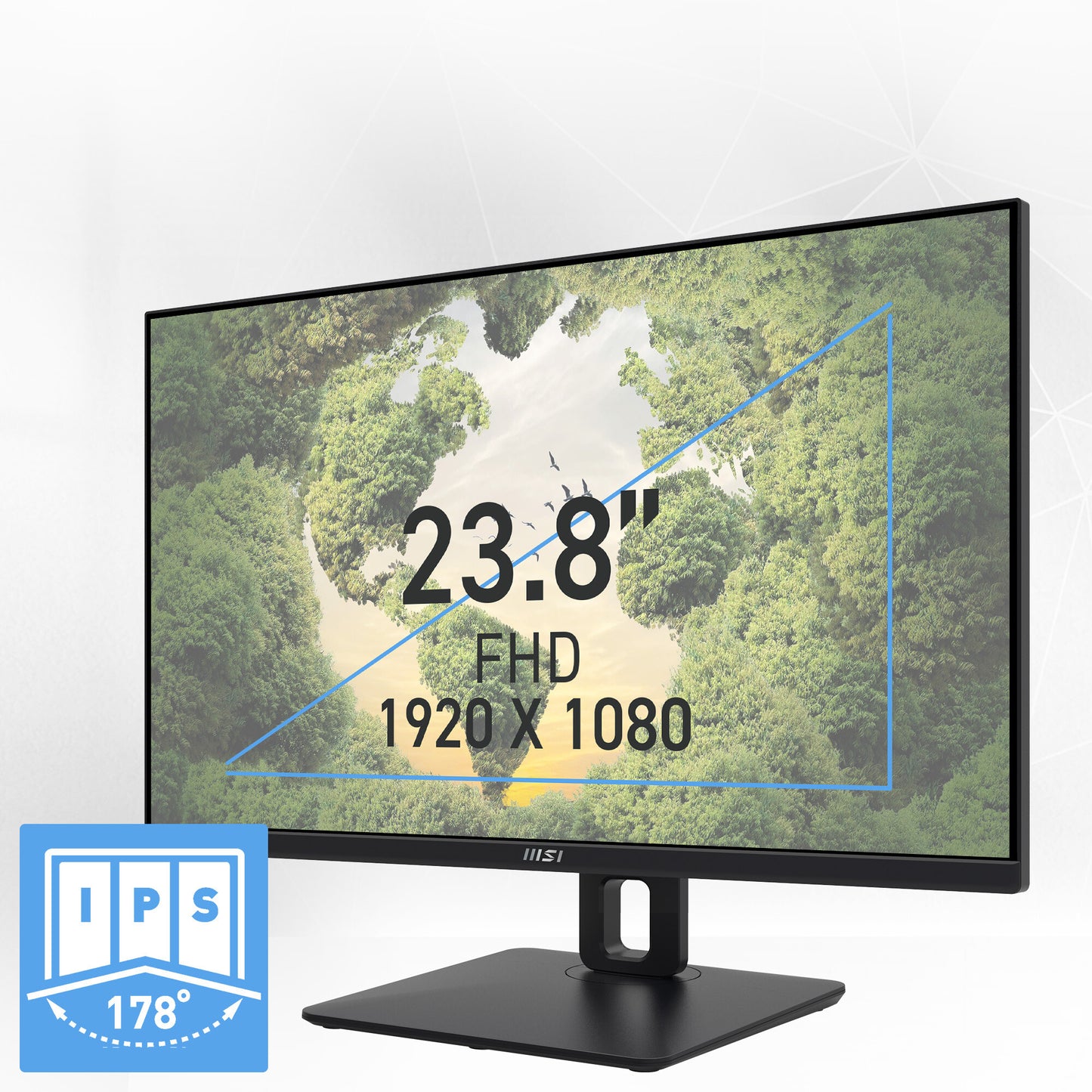 MSI Pro MP245PG platta pc-skärmar 60,5 cm (23.8") 1920 x 1080 pixlar Full HD LCD Svart
