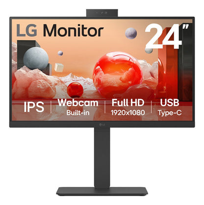 LG 24BA850-B platta pc-skärmar 60,5 cm (23.8") 1920 x 1080 pixlar Full HD Svart