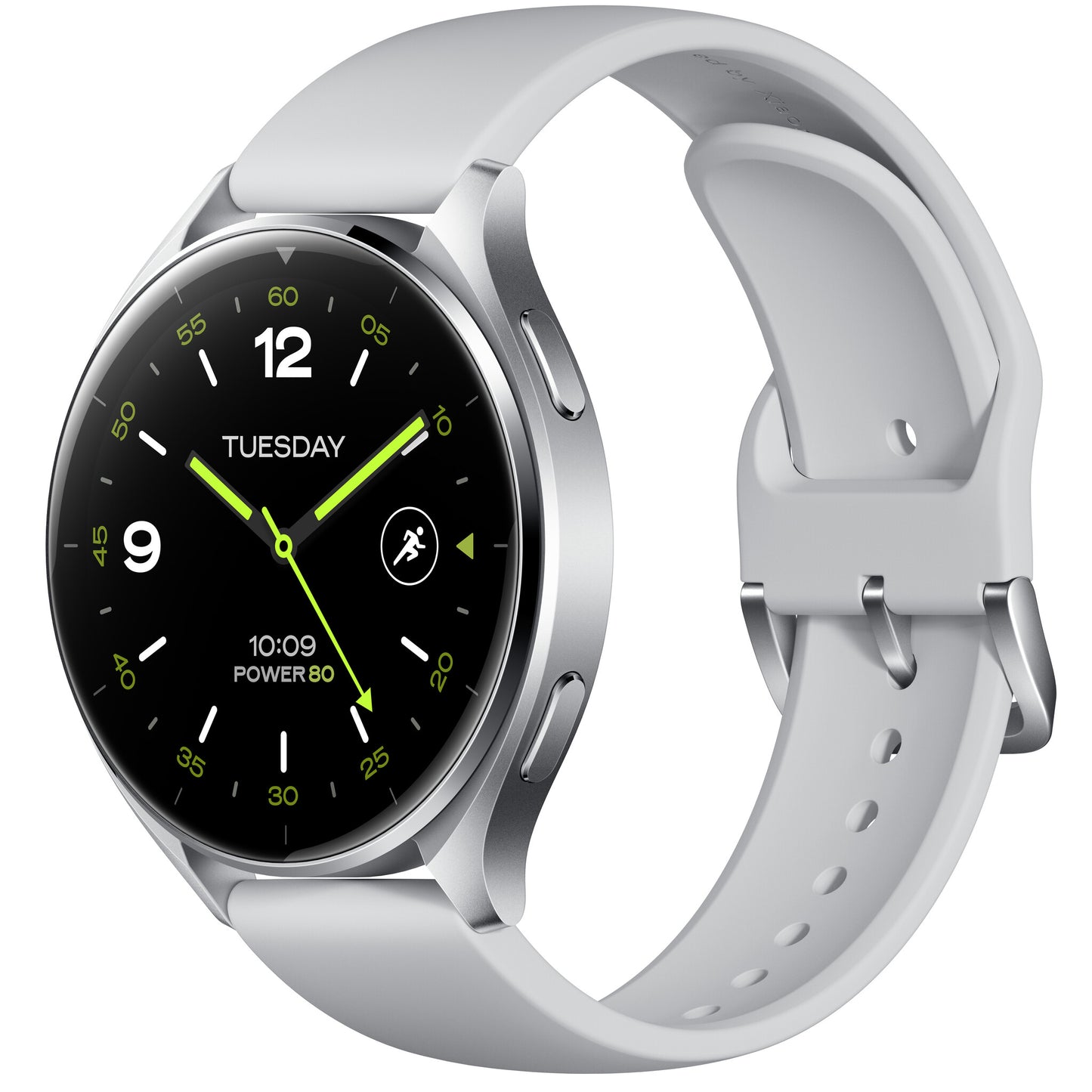 Xiaomi Watch 2 3,63 cm (1.43") AMOLED 46 mm Digital 466 x 466 pixlar Pekskärm Silver Wi-Fi GPS