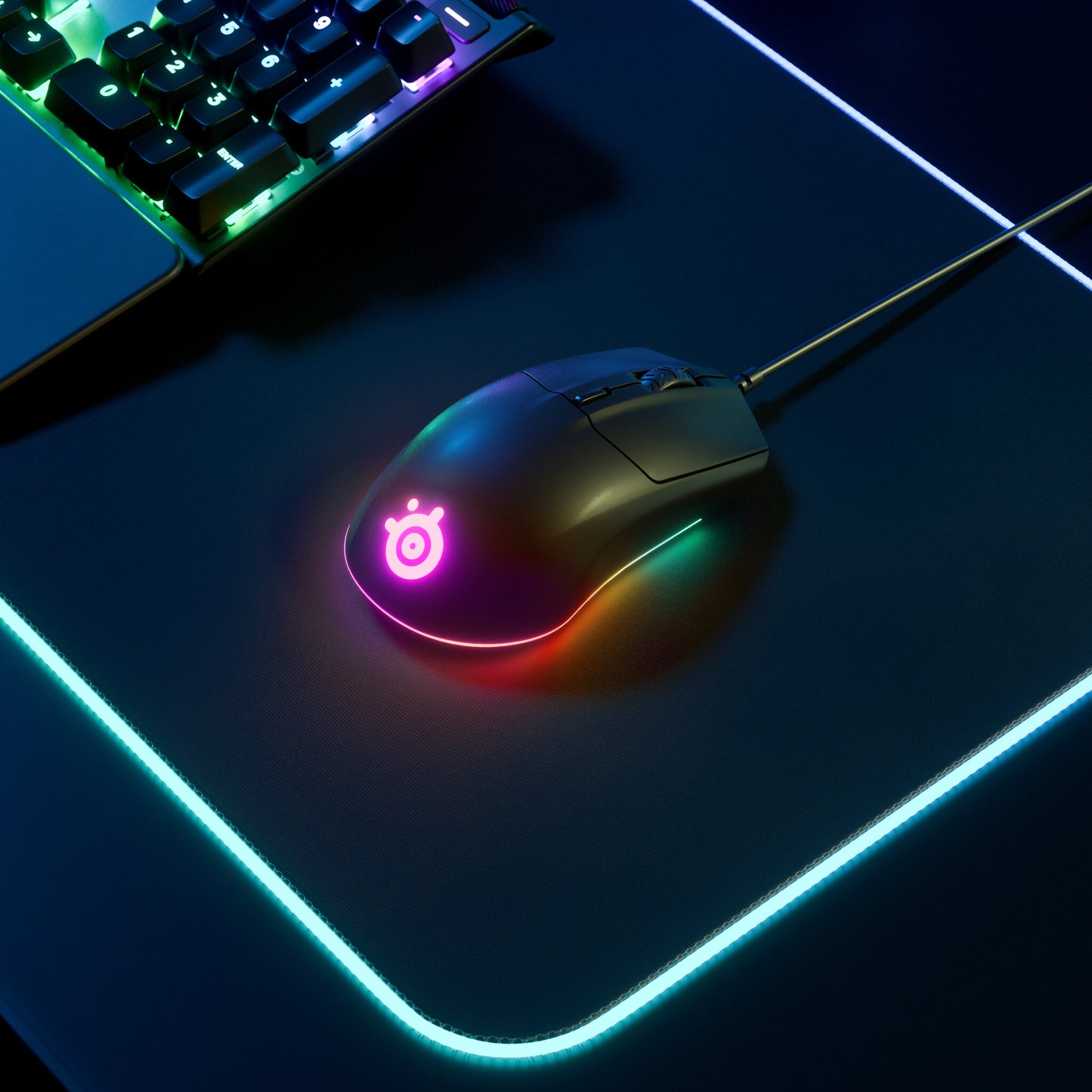 Steelseries Rival 3 datormöss Spela högerhand USB Type-A Optisk 8500 DPI