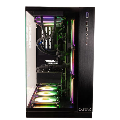 CAPTIVA Highend Gaming I73-925 Intel® Core™ i9 i9-13900KF 64 GB DDR5-SDRAM 2 TB SSD NVIDIA GeForce RTX 4070 Windows 11 Home Skrivbord PC Svart