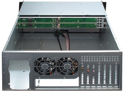 Inter-Tech 4U-4408 Ställning Svart, Silver
