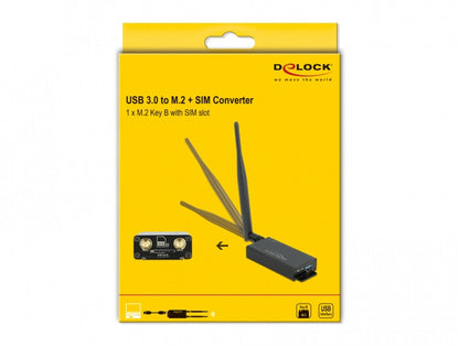 DeLOCK 63172 nätverkskort/adapters M.2, USB 3.2 Gen 1 (3.1 Gen 1)