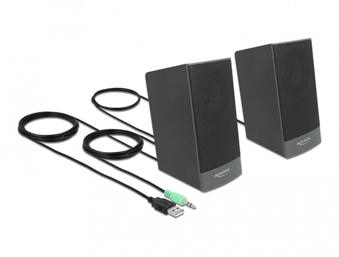 DeLOCK 27001 högtalare Svart Kabel 3 W