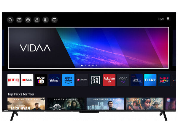 Toshiba 50QV2463DG TV-apparat 127 cm (50") 4K Ultra HD Smart-TV Wi-Fi Svart 250 cd/m²