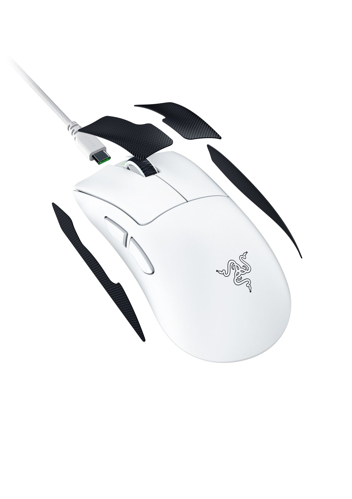 Razer DeathAdder V4 Pro datormöss Spela högerhand RF Wireless + USB Type-A Optisk 45000 DPI