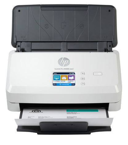 HP ScanJet Pro N4000 snw1 Arkmatad skanner 600 x 600 DPI A4 Svart, Vit