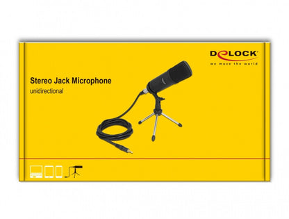 DeLOCK 66640 mikrofoner Svart Mikrofon till PC