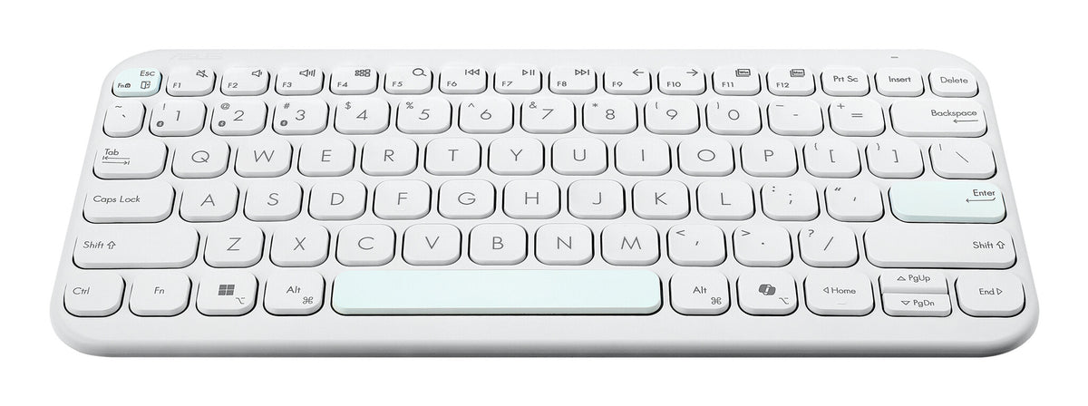 ASUS Marshmallow Keyboard KW100 tangentbord Hem Bluetooth QWERTZ tyska Vit