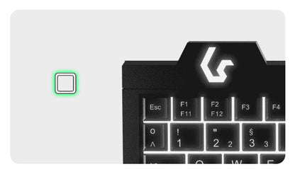 KeySonic KSK-3210ELU (DE) tangentbord Hem USB QWERTZ tyska Svart