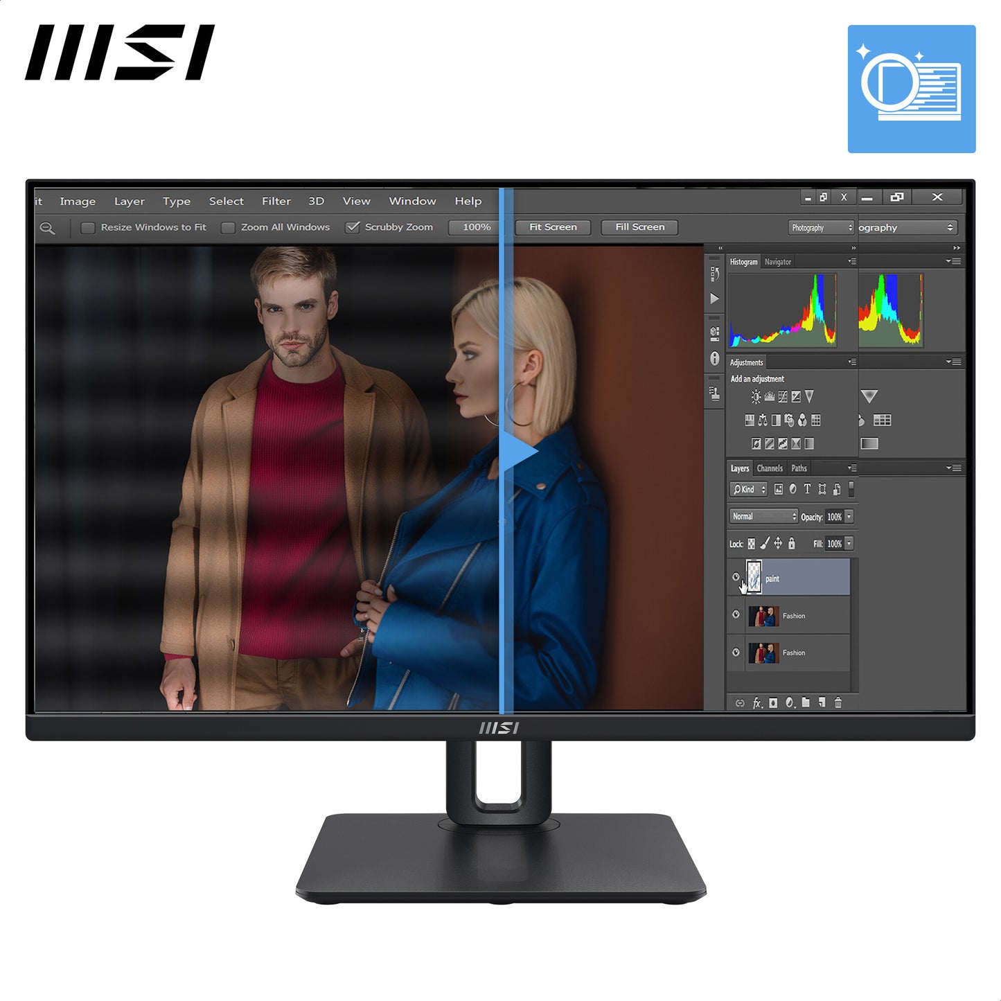 MSI Pro MP245PG platta pc-skärmar 60,5 cm (23.8") 1920 x 1080 pixlar Full HD LCD Svart
