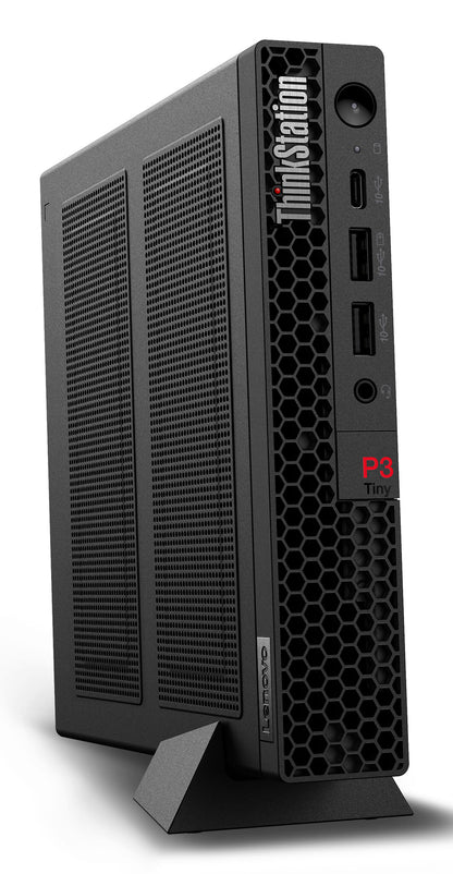 Lenovo ThinkStation P3 Tiny Intel® Core™ i5 i5-14600 32 GB DDR5-SDRAM 1 TB SSD NVIDIA RTX A400 Windows 11 Pro Mini PC Arbetsstation Svart