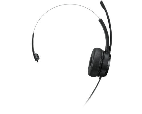 Lenovo 100 Mono Headset Kabel Huvudband Kontor/callcenter USB Type-A Svart
