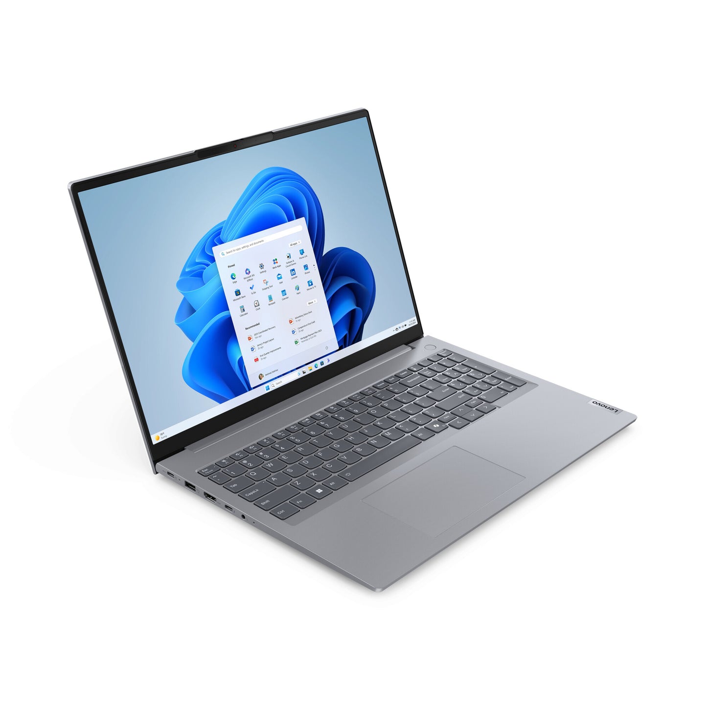 Lenovo ThinkBook 16 G7 ARP AMD Ryzen™ 5 7535HS Bärbar dator 40,6 cm (16") WUXGA 16 GB DDR5-SDRAM 512 GB SSD Wi-Fi 6E (802.11ax) Windows 11 Pro Engelsk Grå