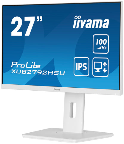 iiyama ProLite XUB2792HSU-W6 LED display 68,6 cm (27") 1920 x 1080 pixlar Full HD Vit