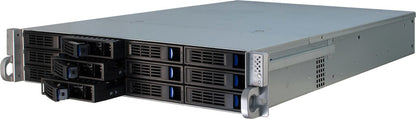 Inter-Tech IPC 2U-2412 Ställning Svart, Silver