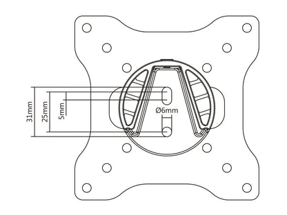 Multibrackets 7437 tv-fäste 81,3 cm (32") Svart