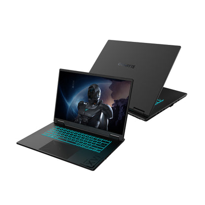 GIGABYTE GAMING A16 3VHK3EE893SH bärbara datorer AMD Ryzen™ 7 260 Bärbar dator 40,6 cm (16") WUXGA 16 GB DDR5-SDRAM 512 GB SSD NVIDIA GeForce RTX 5060 Wi-Fi 6E (802.11ax) Windows 11 Home Svart