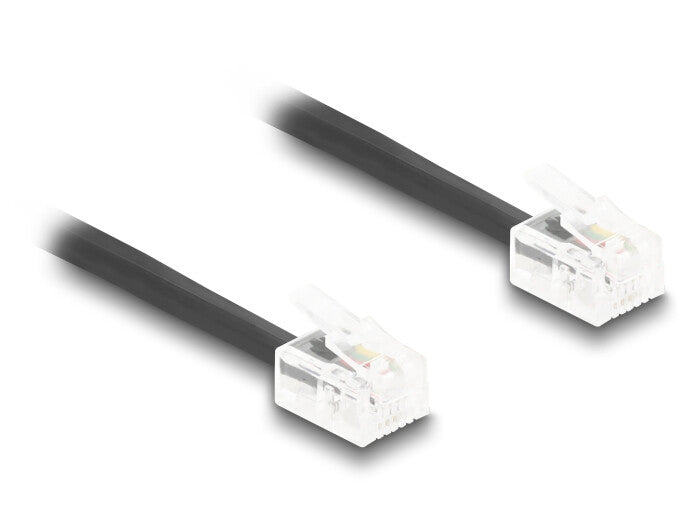 DeLOCK 90227 telefonkablar 10 m Svart