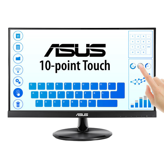 ASUS VT229H platta pc-skärmar 54,6 cm (21.5") 1920 x 1080 pixlar Full HD LED Pekskärm Svart