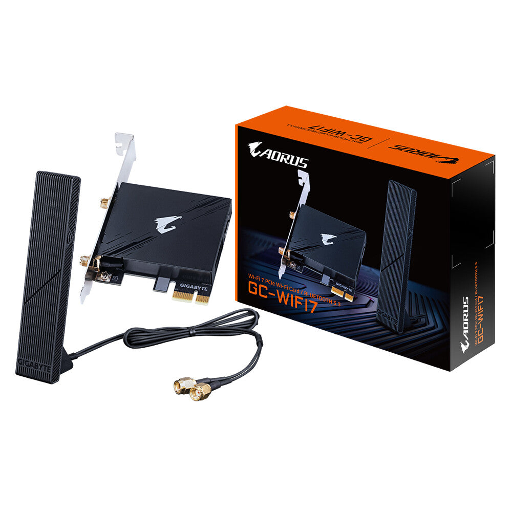 GIGABYTE GC-WIFI7 nätverkskort Intern WLAN / Bluetooth 5800 Mbit/s