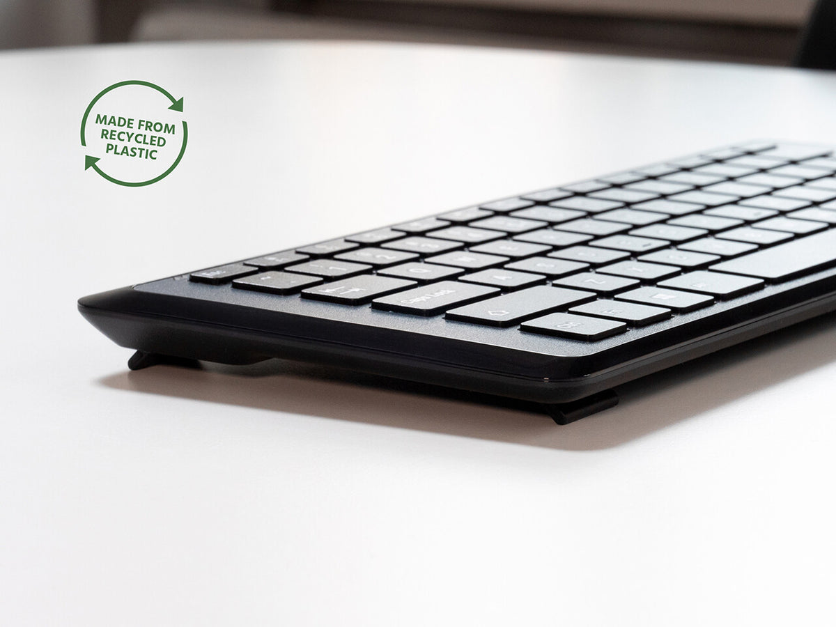 Mousetrapper Type Mini Wireless - Nordic tangentbord Universal USB + RF Wireless + Bluetooth QWERTY Svart
