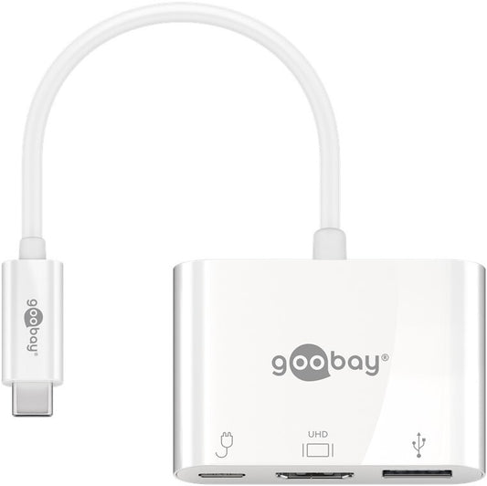 Goobay 62104 dockningsstationer för bärbara datorer USB Type-C Multifärg