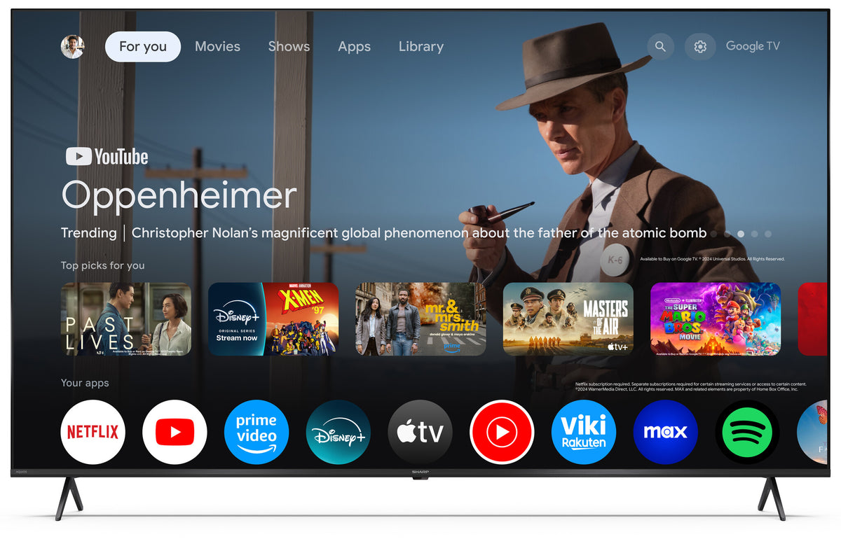 Sharp 65HP5265E TV-apparat 165,1 cm (65") 4K Ultra HD Smart-TV Wi-Fi Svart