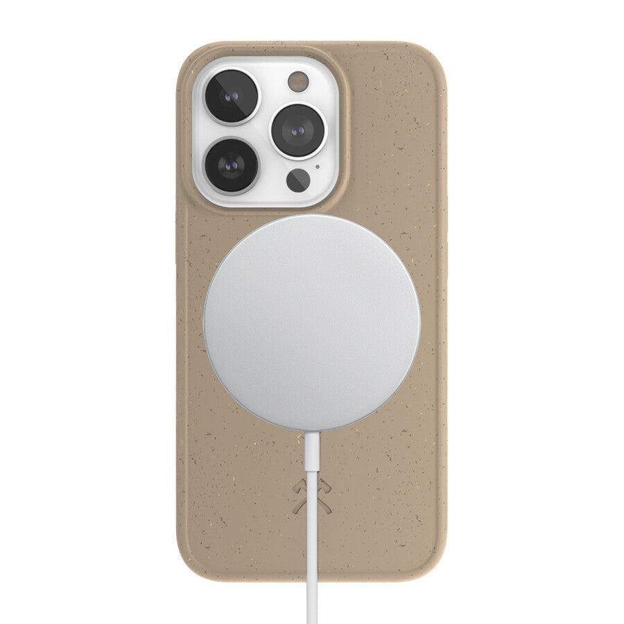 Woodcessories Bio Case MagSafe mobiltelefonfodral 15,5 cm (6.12") Omslag Mullvadsgrå