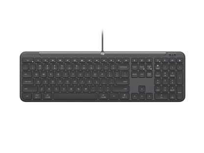 Logitech Signature Slim Wired K620 For Business tangentbord Universal USB QWERTY Nordic grafit
