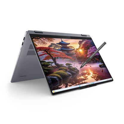 Lenovo IdeaPad 5 2-in-1 16AKP10 Copilot+ PC AMD Ryzen AI 5 340 Hybrid (2-i-1) 40,6 cm (16") Pekskärm WUXGA 16 GB LPDDR5x-SDRAM 1 TB SSD Wi-Fi 7 (802.11be) Windows 11 Home tyska Grå