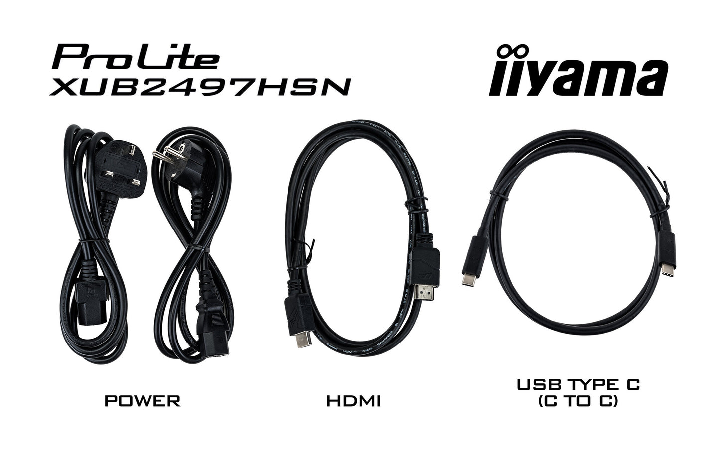 iiyama ProLite XUB2497HSN-W2 platta pc-skärmar 60,5 cm (23.8") 1920 x 1080 pixlar Full HD LED Vit