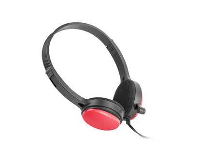 uGo USL-1222 hörlur och headset Kabel Huvudband Svart, Röd