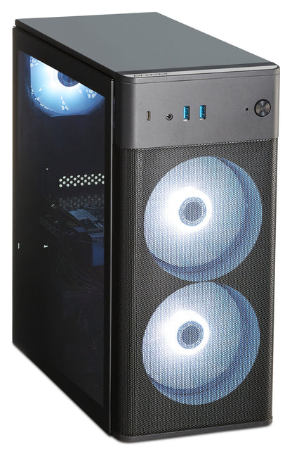 Erazer Recon E45 AMD Ryzen™ 5 5500 16 GB DDR4-SDRAM 1 TB SSD NVIDIA GeForce RTX 4060 Windows 11 Home Skrivbord PC Svart