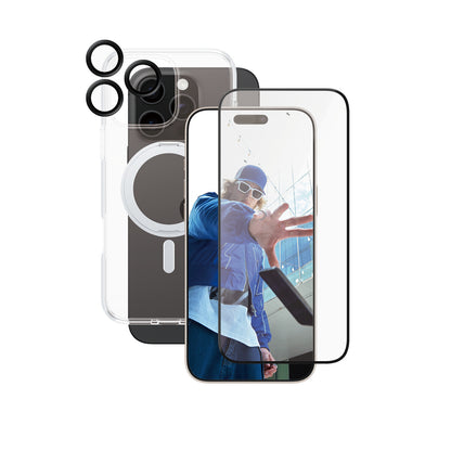 PanzerGlass CARE™ by ® 3-in-1 Ceramic Bundle iPhone 16 Pro Max Genomskinligt skärmskydd Apple 1 styck