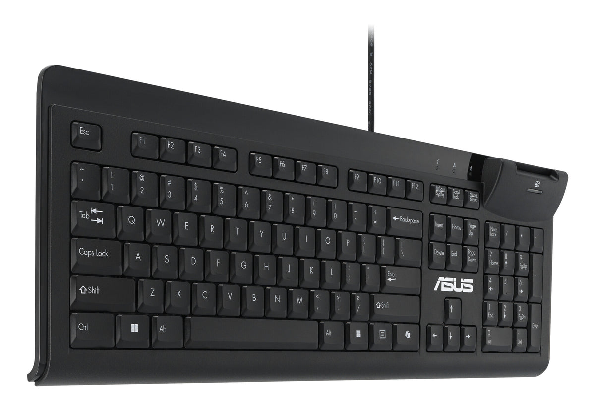 ASUS Smart Card Keyboard KU100 tangentbord Hem / Kontor USB Svart