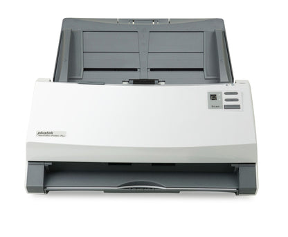 Plustek SmartOffice PS406U Plus ADF-skanner 600 x 600 DPI A4 Grå, Vit
