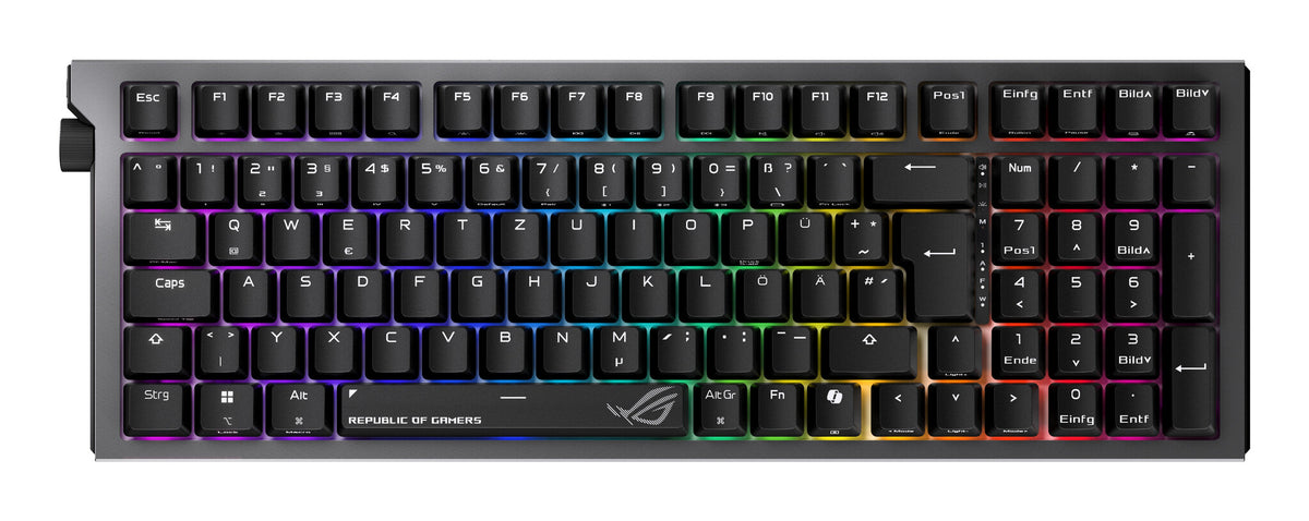 ASUS ROG Strix Morph 96 Wireless tangentbord Spela USB + RF Wireless + Bluetooth QWERTZ tyska Svart