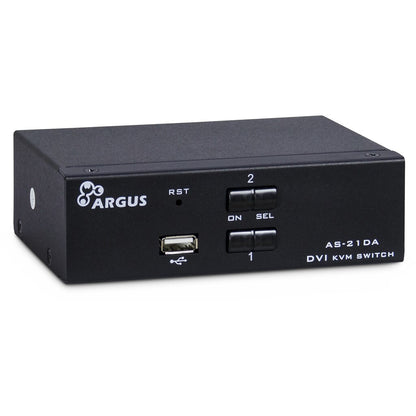 Inter-Tech KVM-AS-21DA DVI KVM-switchar Svart