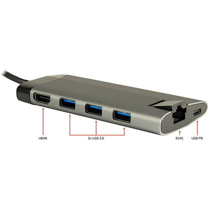 Inter-Tech GDC-802 Kabel USB 3.2 Gen 1 (3.1 Gen 1) Type-C Grå