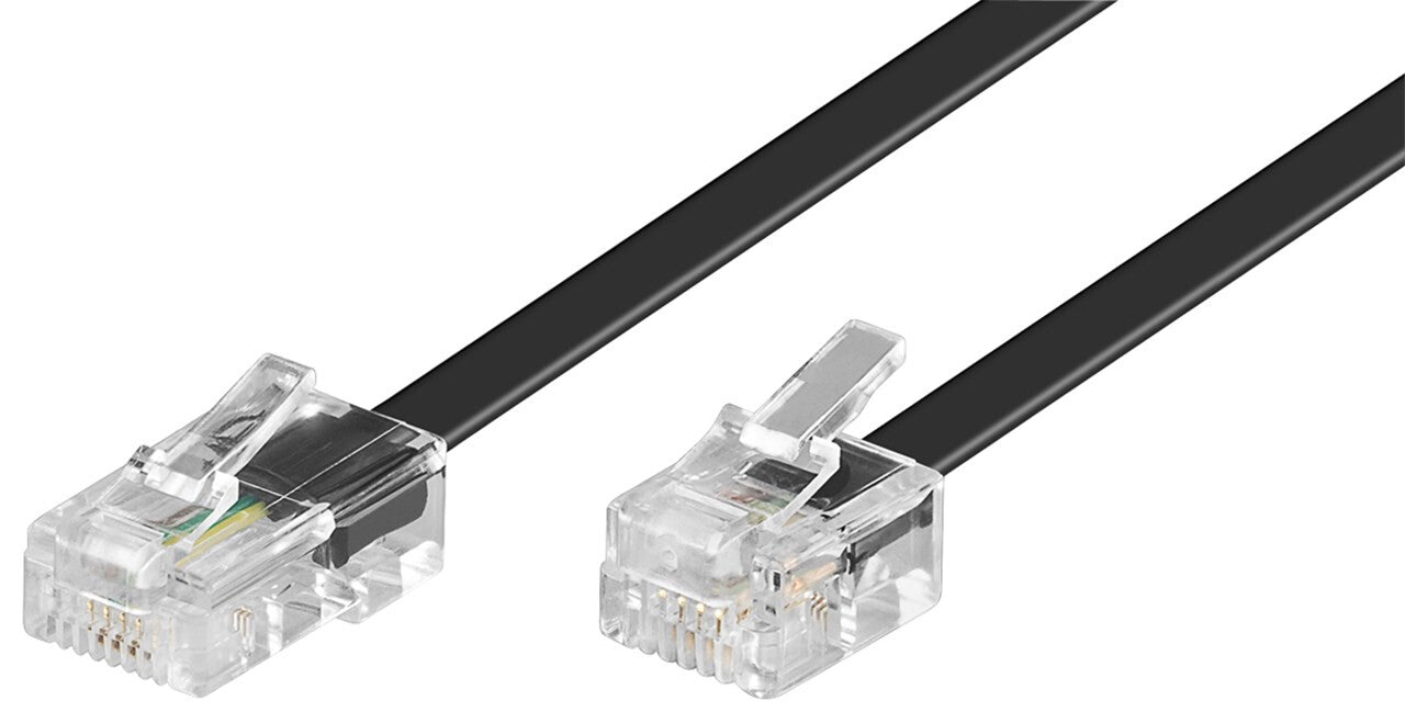 Goobay 68530 telefonkablar 3 m Svart