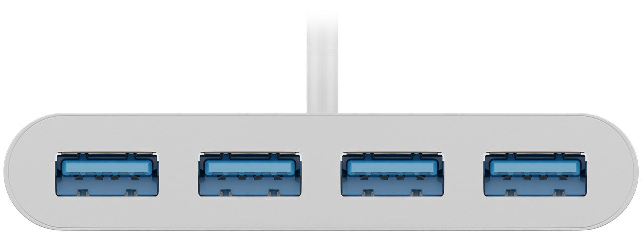 Goobay 66274 dockningsstationer för bärbara datorer Kabel USB 3.2 Gen 1 (3.1 Gen 1) Type-C Vit